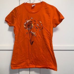 Port and Company Ring Spur Small Orange Shirt